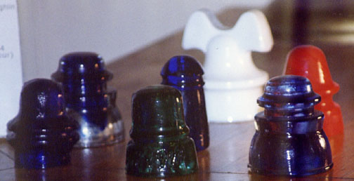 Close-up of Commemorative Insulators